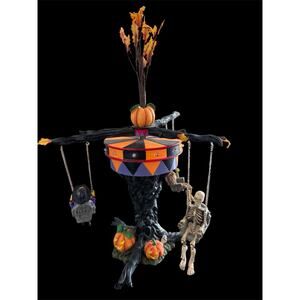Dept 56 Halloween Village Accessory Swinging Ghoulies 2003 In Box Animated